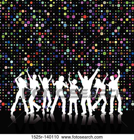 retro party View Large Illustration Clipart - retro party. Fotosearch