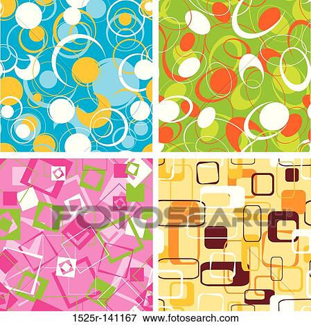 Retro pattern, seamless, vector View Large Illustration Stock Illustration - Retro pattern, seamless, vector. Fotosearch