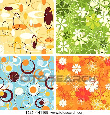 Retro pattern, seamless, vector View Large Illustration Stock Illustration - Retro pattern, seamless, vector. Fotosearch