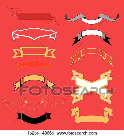 Ribbons version 1 View Large Illustration Stock Illustration - Ribbons version 1. Fotosearch