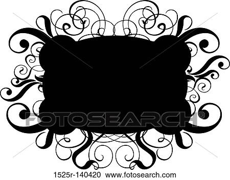 Scroll, cartouche, decor, vector illustration View Large Illustration Clipart - Scroll, cartouche, decor, vector illustration. Fotosearch