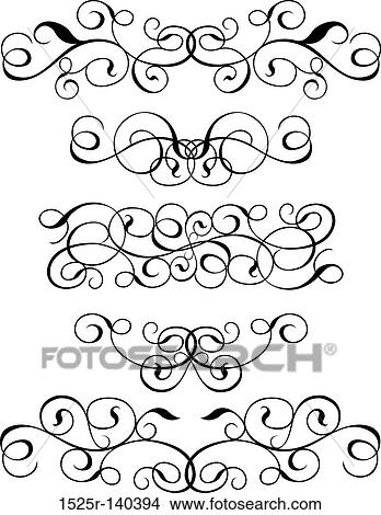 Scroll, cartouche, decor, vector illustration View Large Illustration Stock Illustration - Scroll, cartouche, decor, vector illustration. Fotosearch
