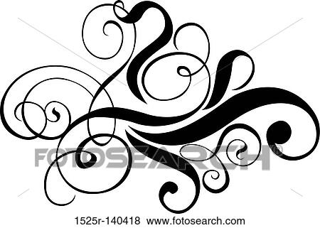 Scroll, cartouche, decor, vector illustration View Large Illustration Stock Illustration - Scroll, cartouche, decor, vector illustration. Fotosearch