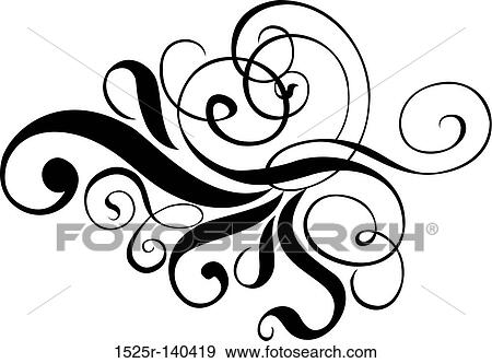 Scroll, cartouche, decor, vector illustration View Large Illustration Stock Illustration - Scroll, cartouche, decor, vector illustration. Fotosearch