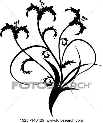 Stock Illustration - Scroll, cartouche, decor, vector illustration. Fotosearch