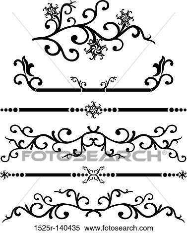 Scroll, cartouche, decor, vector illustration View Large Illustration Stock Illustration - Scroll, cartouche, decor, vector illustration. Fotosearch