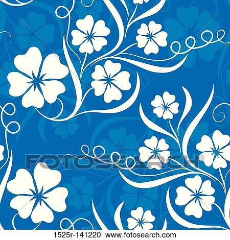 Seamless floral pattern, vector View Large Illustration Clipart - Seamless floral pattern, vector. Fotosearch