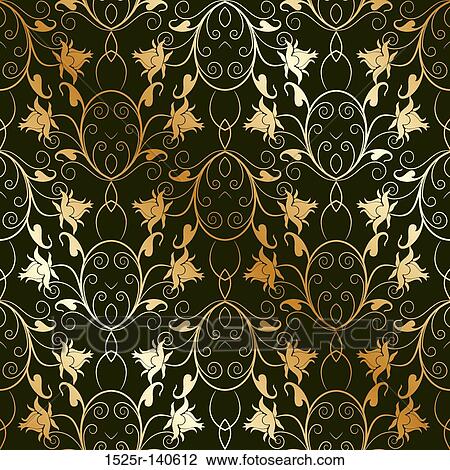 Seamless floral pattern, vector View Large Illustration Drawing - Seamless floral pattern, vector. Fotosearch