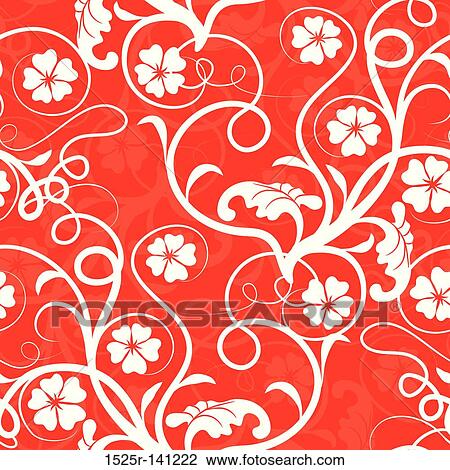 Seamless floral pattern, vector View Large Illustration Drawing - Seamless floral pattern, vector. Fotosearch