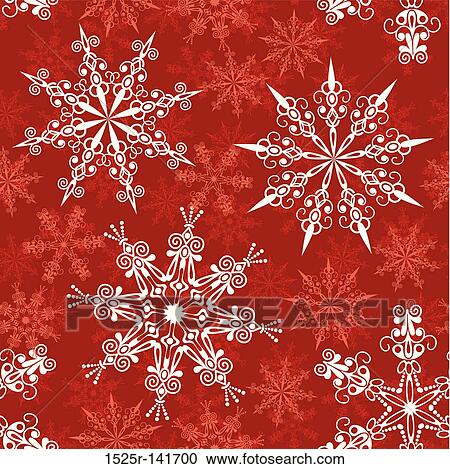 Seamless snowflakes pattern, vector View Large Illustration Clipart - Seamless snowflakes pattern, vector. Fotosearch