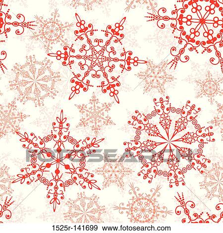 Seamless snowflakes pattern, vector View Large Illustration Stock Illustration - Seamless snowflakes pattern, vector. Fotosearch