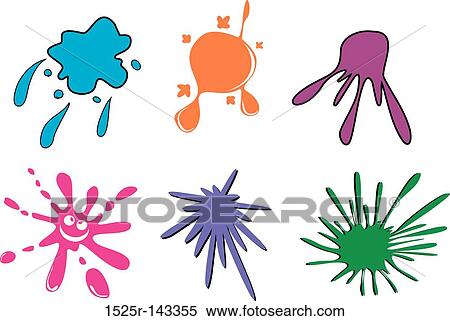 Set blots View Large Illustration Stock Illustration - Set blots. Fotosearch