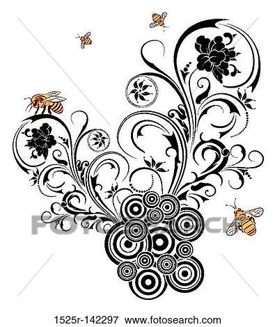 Silhouette abstract flower View Large Illustration Stock Illustration - Silhouette abstract flower. Fotosearch
