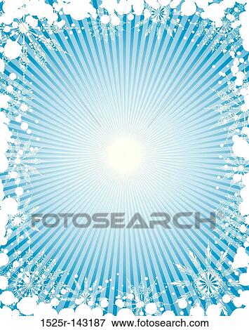 Snowflake grunge frame, elements for design, vector View Large Illustration Stock Illustration - Snowflake grunge frame, elements for design, vector. Fotosearch