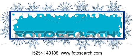 Snowflake grunge frame, elements for design, vector View Large Illustration Stock Illustration - Snowflake grunge frame, elements for design, vector. Fotosearch