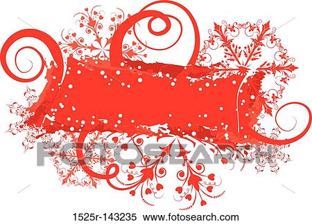 Snowflake grunge frame, elements for design, vector View Large Illustration Stock Illustration - Snowflake grunge frame, elements for design, vector. Fotosearch