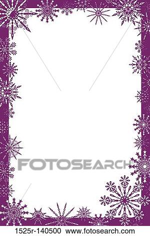 Snowflakes frame, vector illustration View Large Illustration Clipart - Snowflakes frame, vector illustration. Fotosearch