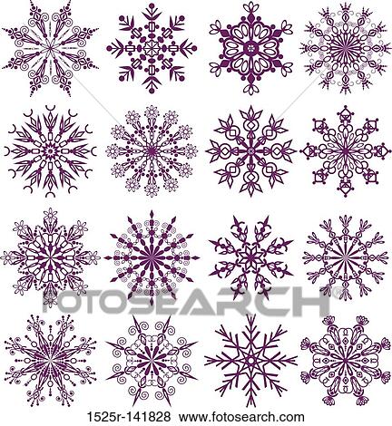 Stock Illustration - Snowflakes. Fotosearch
