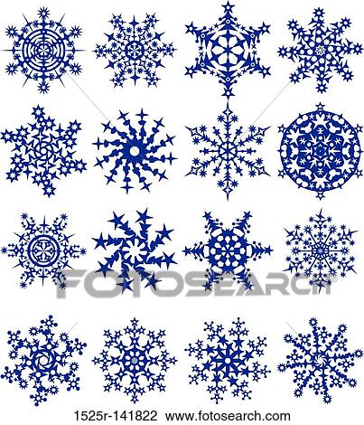 Snowflakes, vector View Large Illustration Drawing - Snowflakes, vector. Fotosearch