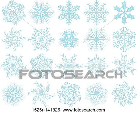 Stock Illustration - Snowflakes, vector. Fotosearch