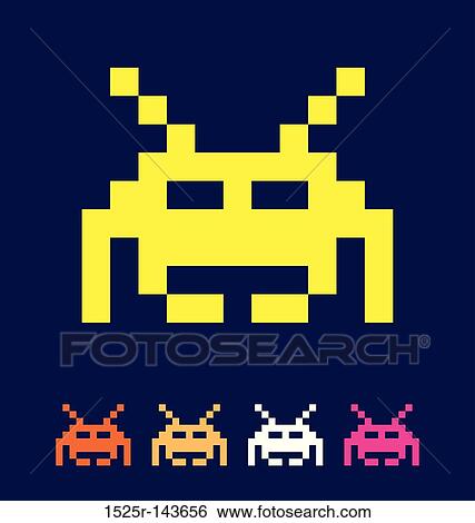 Space invader View Large Illustration Stock Illustration - Space invader. Fotosearch