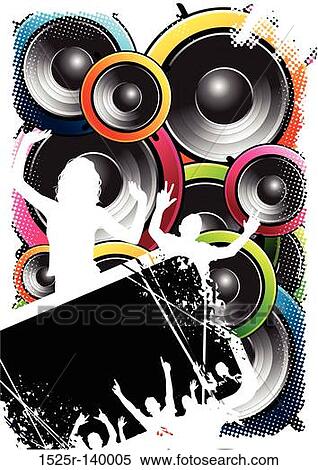 Speakerbox Crowd View Large Illustration Stock Illustration - Speakerbox Crowd. Fotosearch