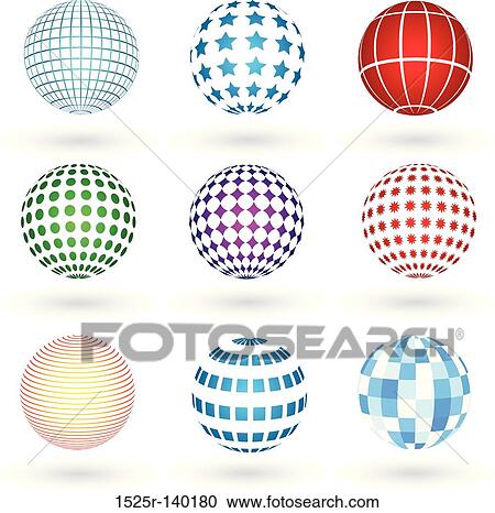 spheres View Large Illustration Clipart - spheres. Fotosearch