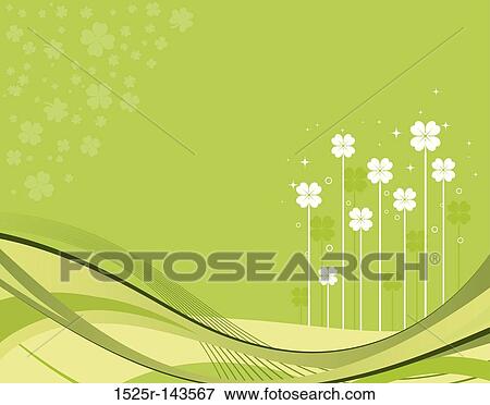 Stock Illustration - St. Patrick Day Background. Fotosearch