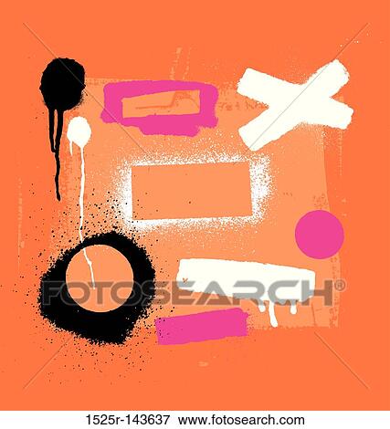 Stock Illustration - stencil spray tools 1. Fotosearch