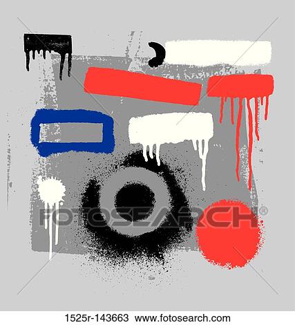 stencil spray tools 2 View Large Illustration Drawing - stencil spray tools 2. Fotosearch