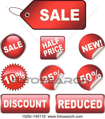 stickers and labels View Large Illustration Stock Illustration - stickers and labels. Fotosearch