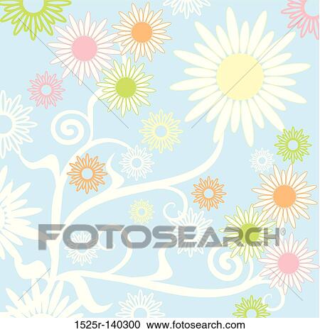 Clipart - Summer background, vector. Fotosearch