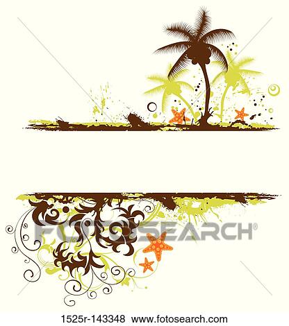 Stock Illustration - Summer frame. Fotosearch