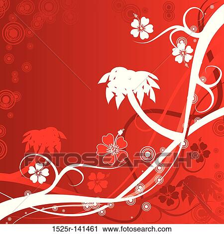 Summer scene, palms, vector View Large Illustration Clip Art - Summer scene, palms, vector. Fotosearch