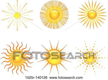 Stock Illustration - sun icons. Fotosearch