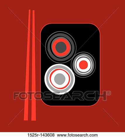 Sushi_001 View Large Illustration Stock Illustration - Sushi_001. Fotosearch