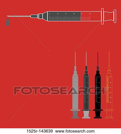 Stock Illustration - syringe. Fotosearch