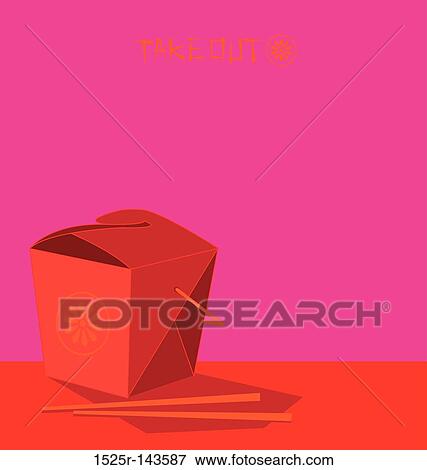 Take out View Large Illustration Stock Illustration - Take out. Fotosearch