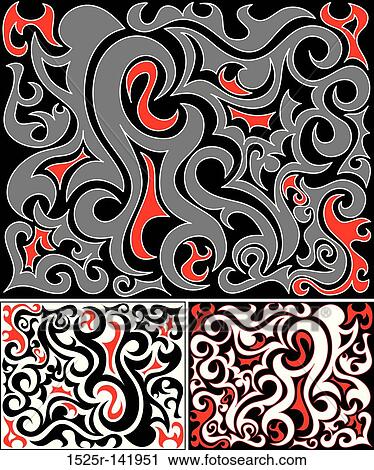 Tattoo template View Large Illustration Clip Art - Tattoo template. Fotosearch