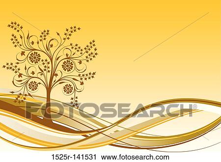 Tree background, vector View Large Illustration Clip Art - Tree background, vector. Fotosearch