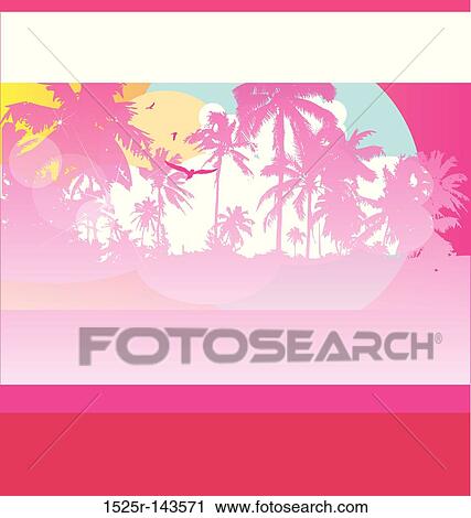 Tropical paradise CS3 View Large Illustration Clip Art - Tropical paradise CS3. Fotosearch