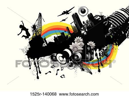 Stock Illustration - Urban City Elements. Fotosearch