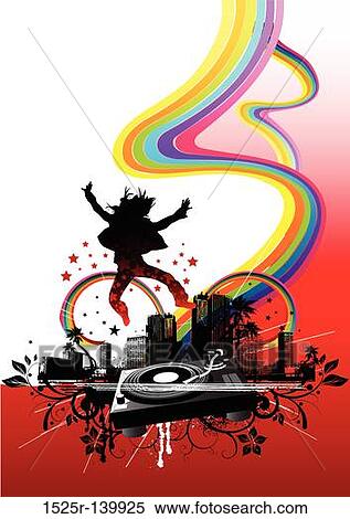 Stock Illustration - Urban City Party. Fotosearch