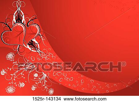 Stock Illustration - Valentine abstract. Fotosearch