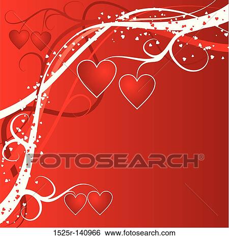 Stock Illustration - Valentine background, vector. Fotosearch