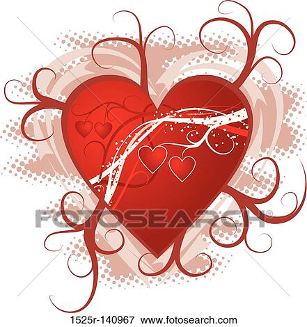 Stock Illustration - Valentine background, vector. Fotosearch