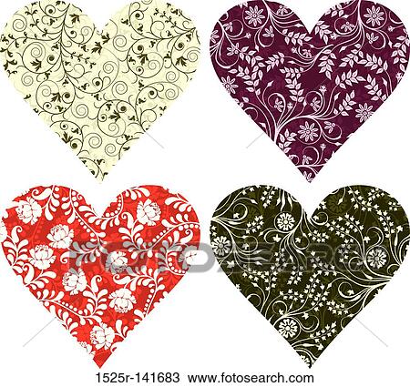 Valentine backgrounds, hearts, vector View Large Illustration Drawing - Valentine backgrounds, hearts, vector. Fotosearch