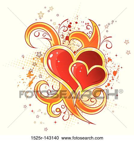 Valentine Day View Large Illustration Clipart - Valentine Day. Fotosearch