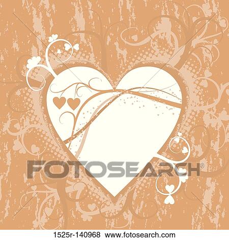 Valentine grunge background, vector View Large Illustration Stock Illustration - Valentine grunge background, vector. Fotosearch