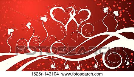 Valentines background with hearts, vector View Large Illustration Stock Illustration - Valentines background with hearts, vector. Fotosearch